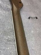 One Piece T type Wenge Neck Stainless Steel Frets, White Binding T-Style Neck, Medium Jumbo Jescar Frets, 22 Frets,