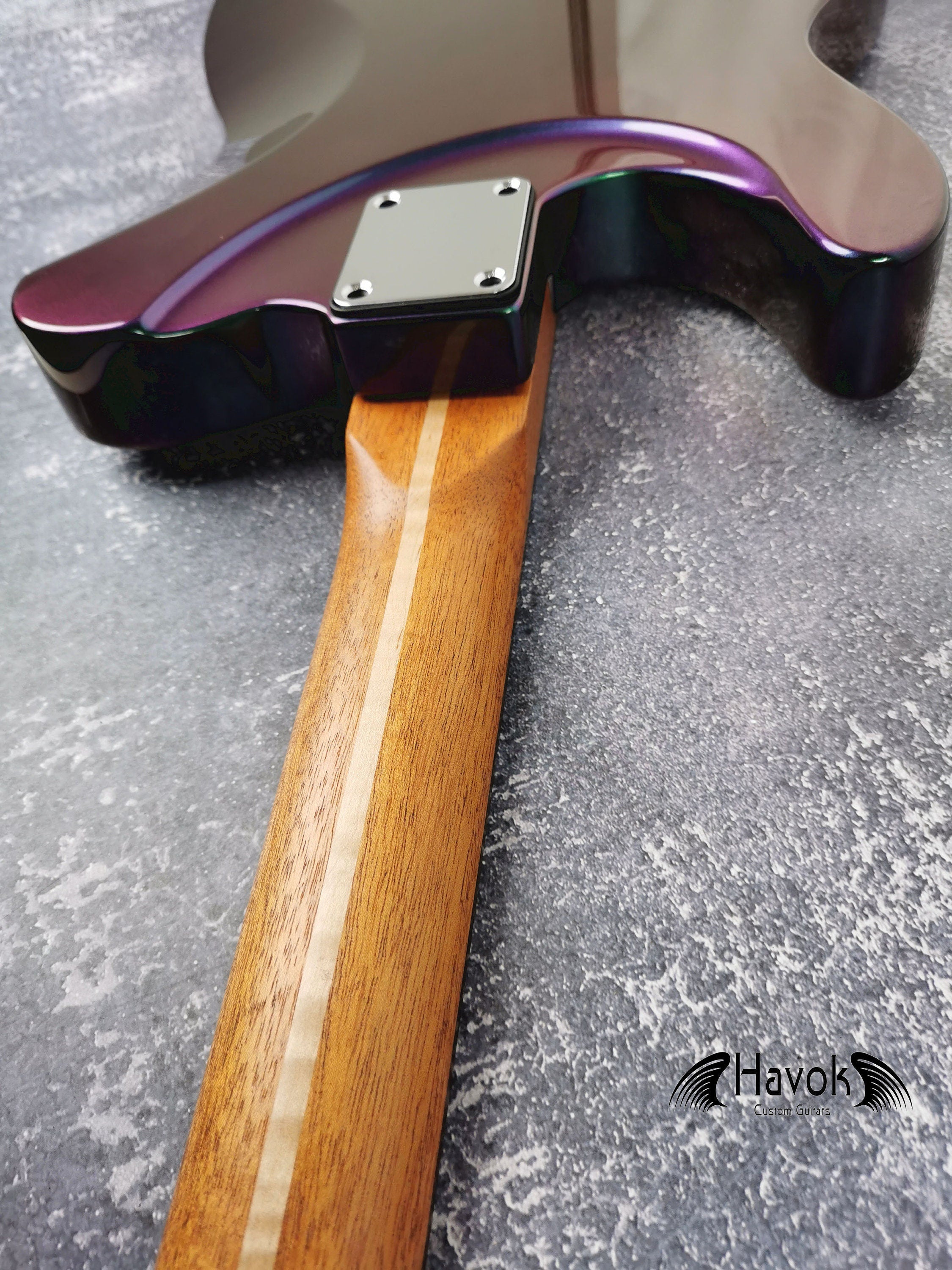 Guitar Kit Mahogany Body Mahogany Tl Neck Hardware, Chameleon Guitar, Hight Quality Electric Guitar Kit, Neck, Build Your Own DIY