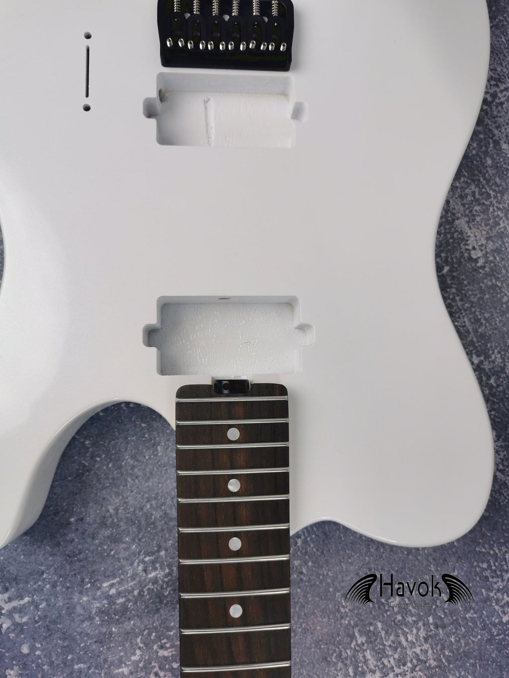 Guitar Kit Mahogany Body Mahogany Tl Neck Hardware, White metallic Guitar, Hight Quality Electric Guitar Kit, Neck, Build Your Own DIY