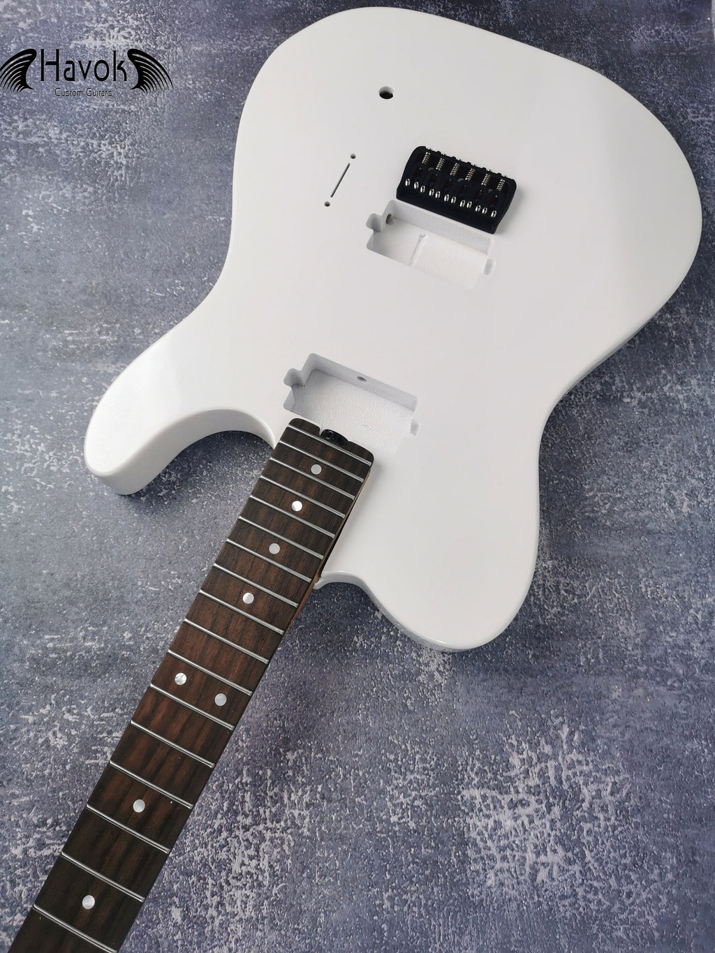Guitar Kit Mahogany Body Mahogany Tl Neck Hardware, White metallic Guitar, Hight Quality Electric Guitar Kit, Neck, Build Your Own DIY