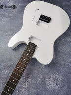 Guitar Kit Mahogany Body Mahogany  Tl Neck Hardware, White metallic Guitar, Hight Quality Electric Guitar Kit, Neck, Build Your Own DIY