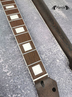 One Piece T type Wenge Neck Stainless Steel Frets, White Binding T-Style Neck, Medium Jumbo Jescar Frets, 22 Frets,