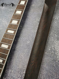 One Piece T type Wenge Neck Stainless Steel Frets, White Binding T-Style Neck, Medium Jumbo Jescar Frets, 22 Frets,