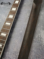 One Piece T type Wenge Neck Stainless Steel Frets, White Binding T-Style Neck, Medium Jumbo Jescar Frets, 22 Frets,