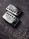 Humbucker Shield, Guitar Pickup Covers Gear Pattern for LP Guitar, High End Accessory and Replacement, Guitar Build Kit, Guitar Gadget