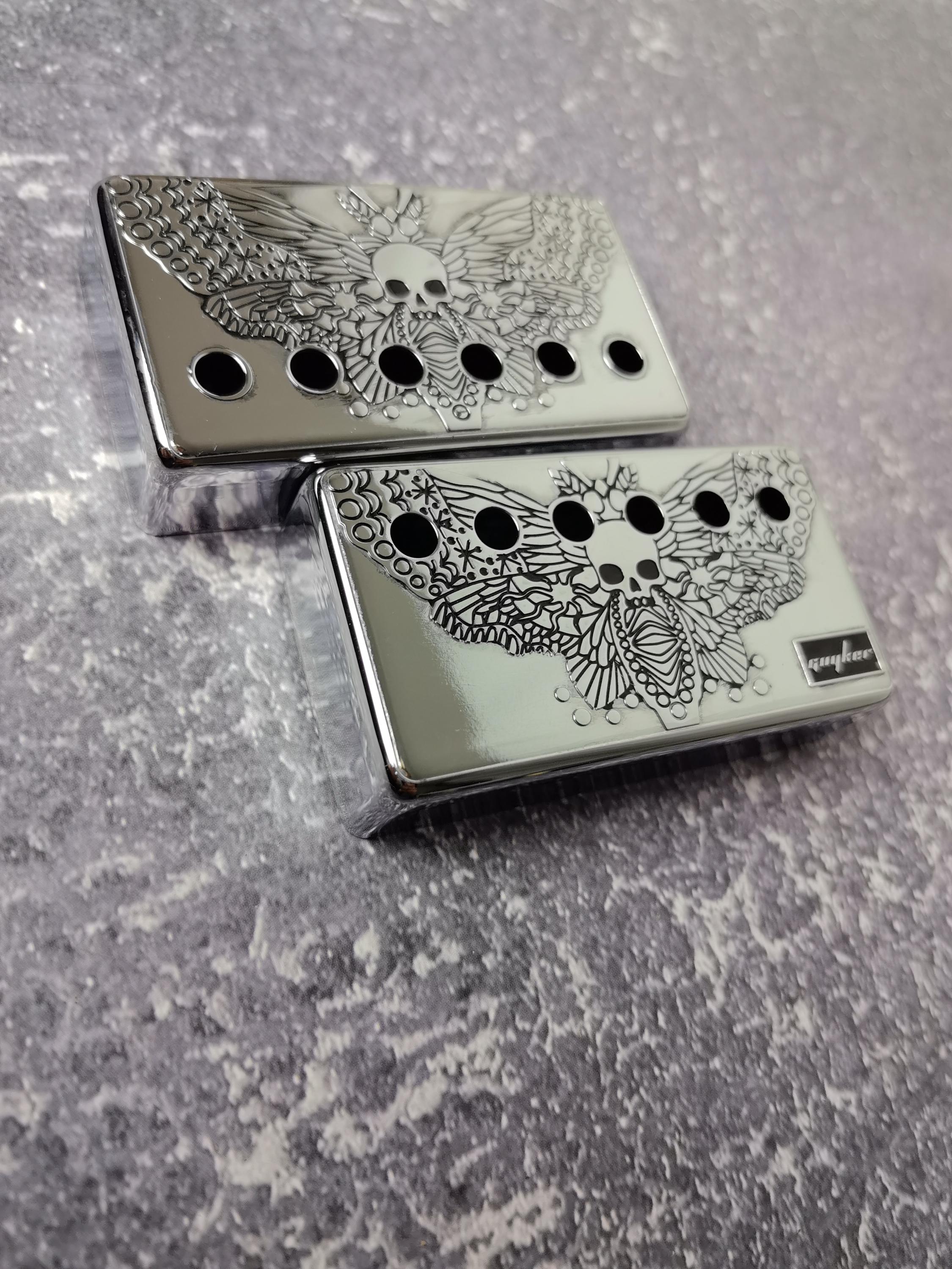 Humbucker Shield, Guitar Pickup Covers Gear Pattern for LP Guitar, High End Accessory and Replacement, Guitar Build Kit, Guitar Gadget