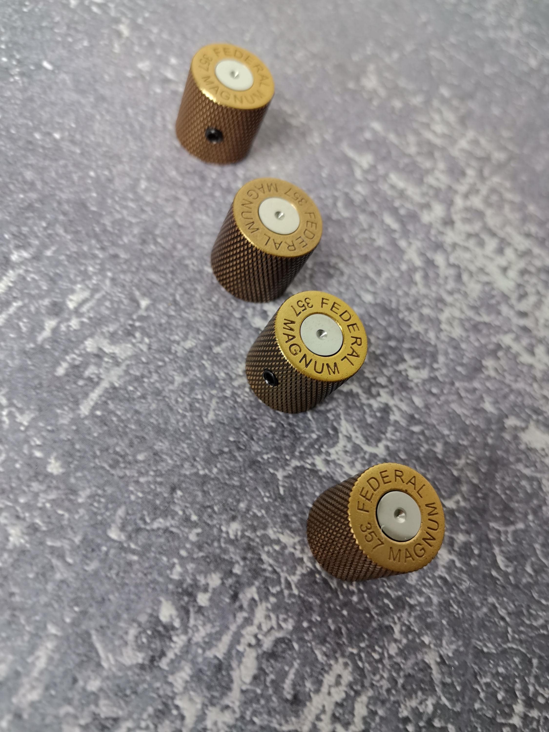 Potentiometer Bullet Shape, Copper , Metal Electric Guitar And Bass, Rare Custom Shop Accessory, Vintage Build Kit, Gadget And Replacement
