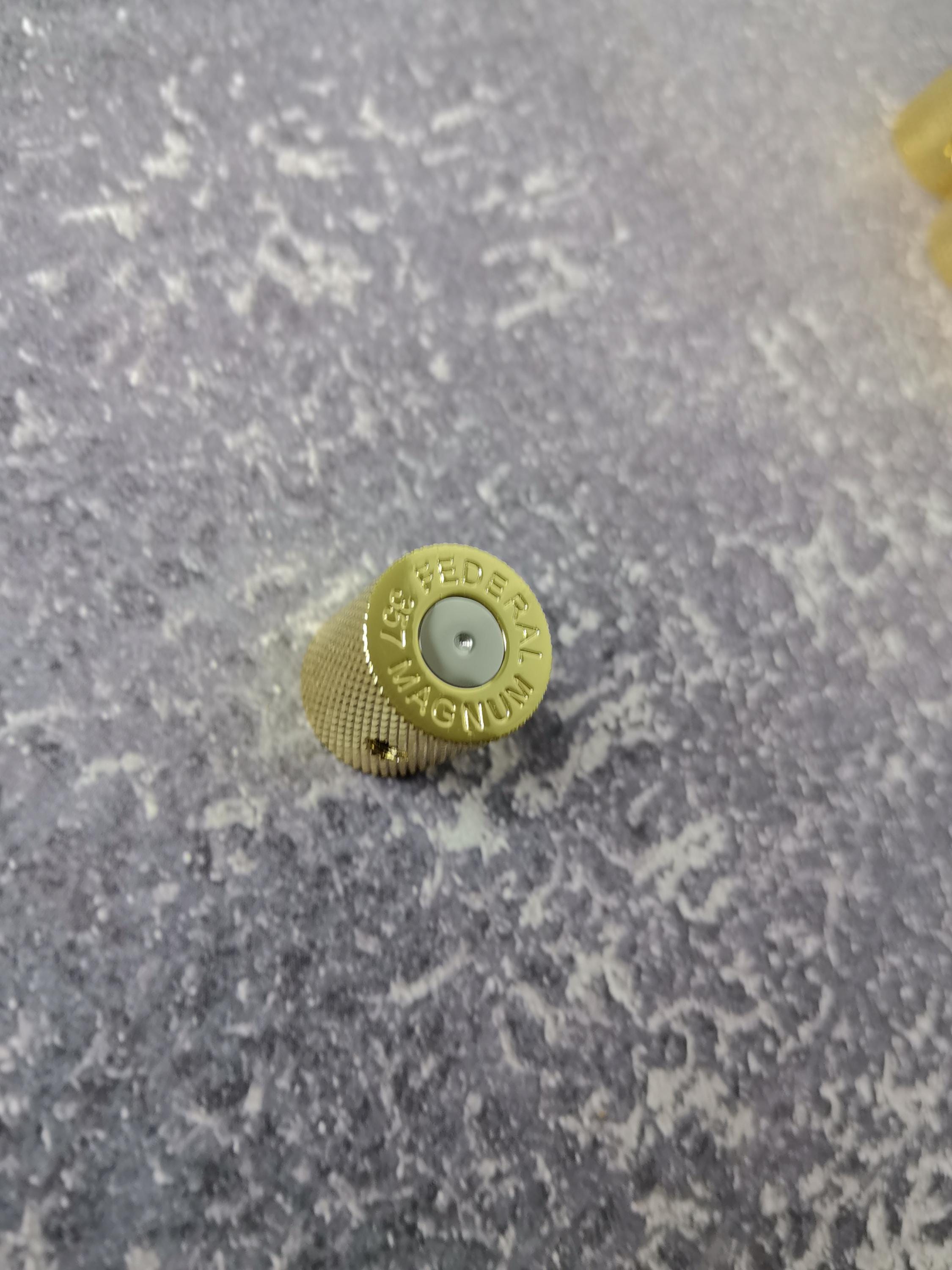 Potentiometer Bullet Shape, Gold , Metal Electric Guitar And Bass, Rare Custom Shop Accessory, Vintage Build Kit, Gadget And Replacement