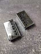Humbucker Shield, Guitar Pickup Covers Gear Pattern for LP Guitar, High End Accessory and Replacement, Guitar Build Kit, Guitar Gadget