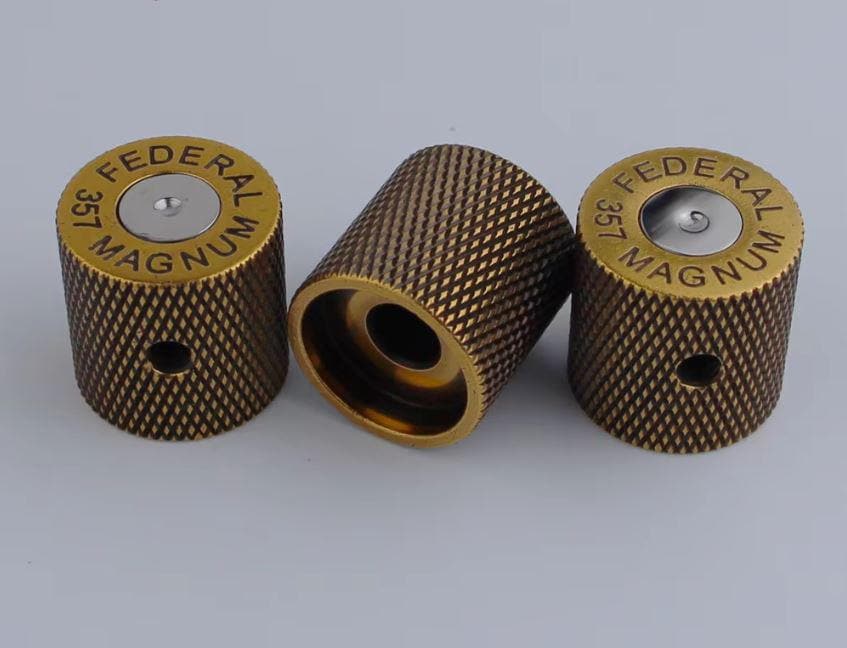 Bullet Shape Potentiometer Knob, Copper Electric Guitar Accessory