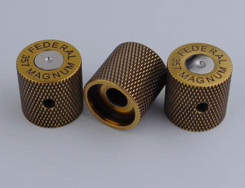 Bullet Shape Potentiometer Knob, Copper Electric Guitar Accessory
