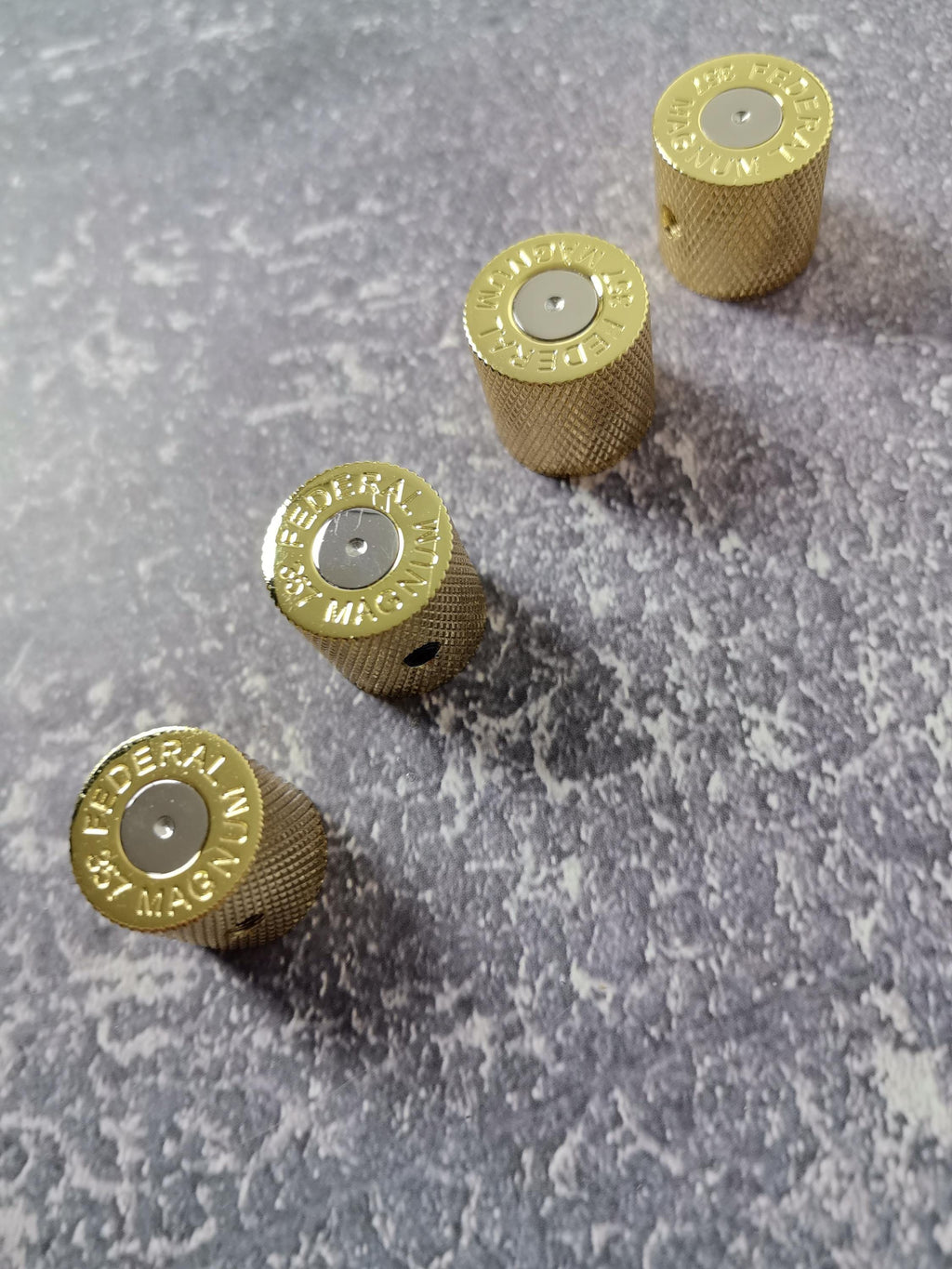 Potentiometer Bullet Shape, Gold , Metal Electric Guitar And Bass, Rare Custom Shop Accessory, Vintage Build Kit, Gadget And Replacement