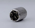 Potentiometer Knob Silver Metal, Metal Electric Guitar And Bass, Rare Custom Shop Accessory, Vintage Build Kit, Gadget And Replacement