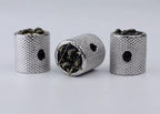 Potentiometer Knob Silver Metal, Metal Electric Guitar And Bass, Rare Custom Shop Accessory, Vintage Build Kit, Gadget And Replacement