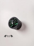 Potentiometer Knob Black Metal, Metal Electric Guitar And Bass, Rare Custom Shop Accessory, Vintage Build Kit, Tree