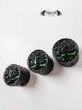 Potentiometer Knob Black Metal, Metal Electric Guitar And Bass, Rare Custom Shop Accessory, Vintage Build Kit, Tree