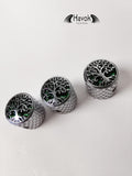 Potentiometer Knob Silver Metal, Metal Electric Guitar And Bass, Rare Custom Shop Accessory, Vintage Build Kit, Tree