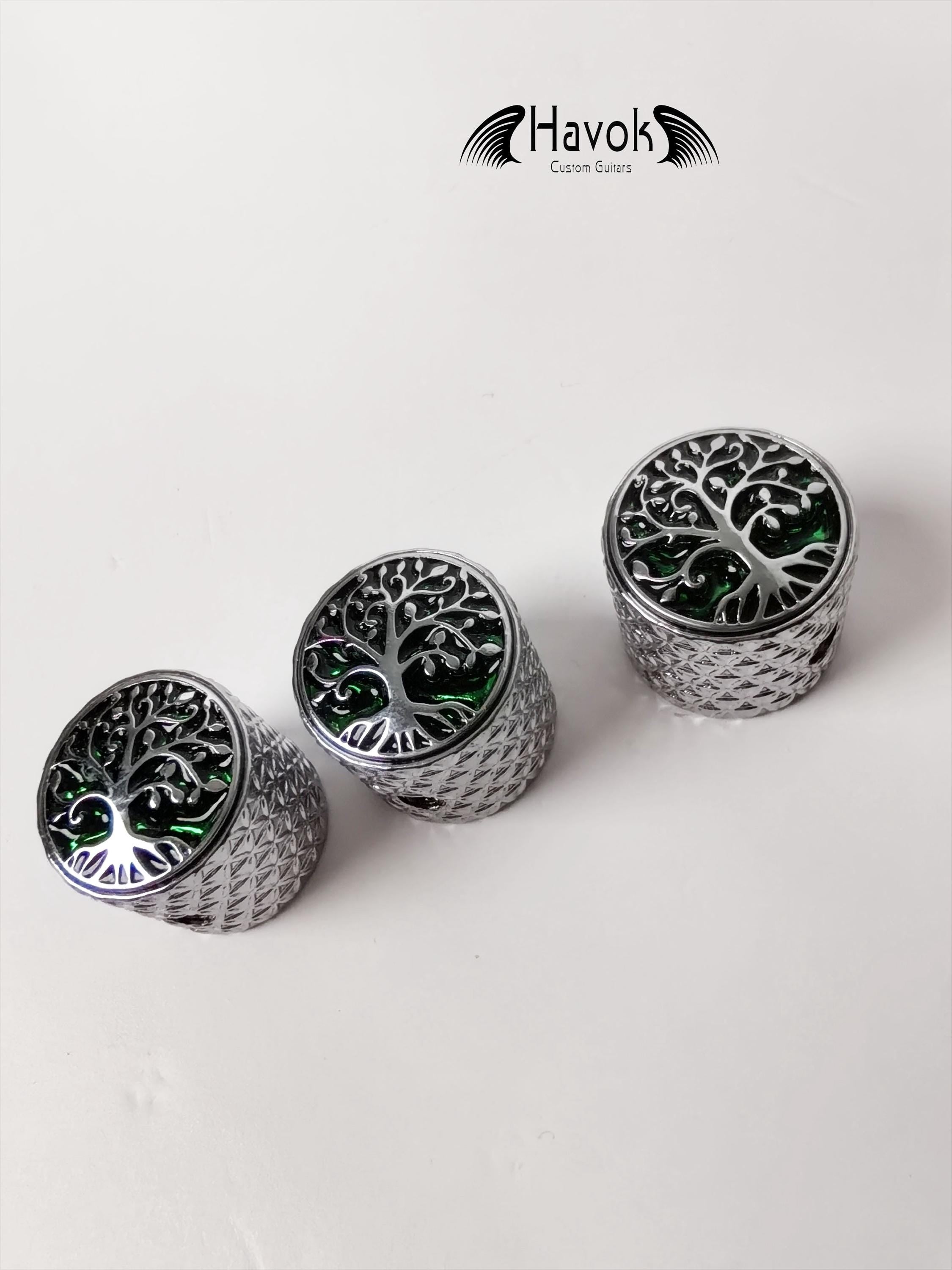 Potentiometer Knob Silver Metal, Metal Electric Guitar And Bass, Rare Custom Shop Accessory, Vintage Build Kit, Tree