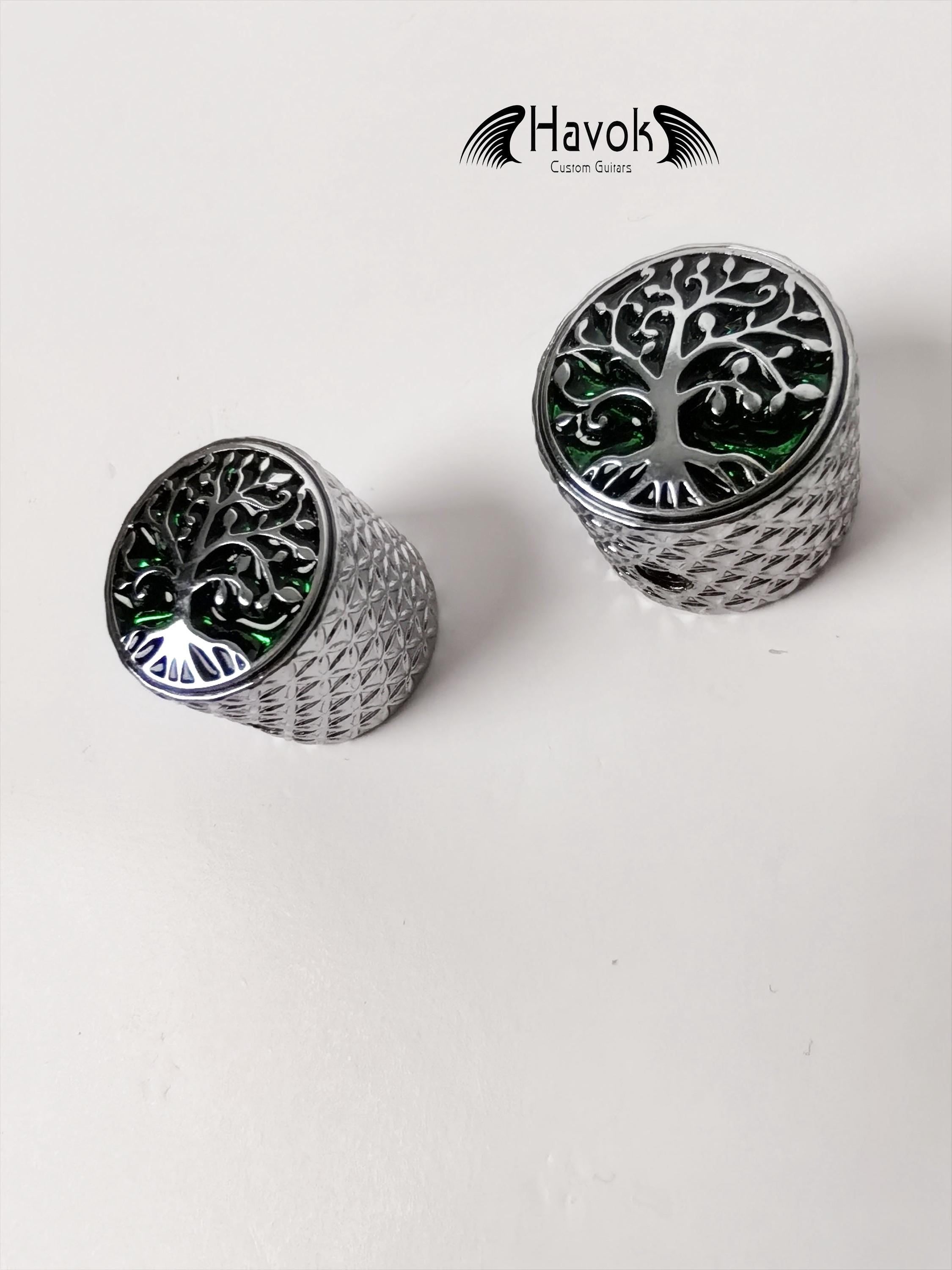Potentiometer Knob Silver Metal, Metal Electric Guitar And Bass, Rare Custom Shop Accessory, Vintage Build Kit, Tree