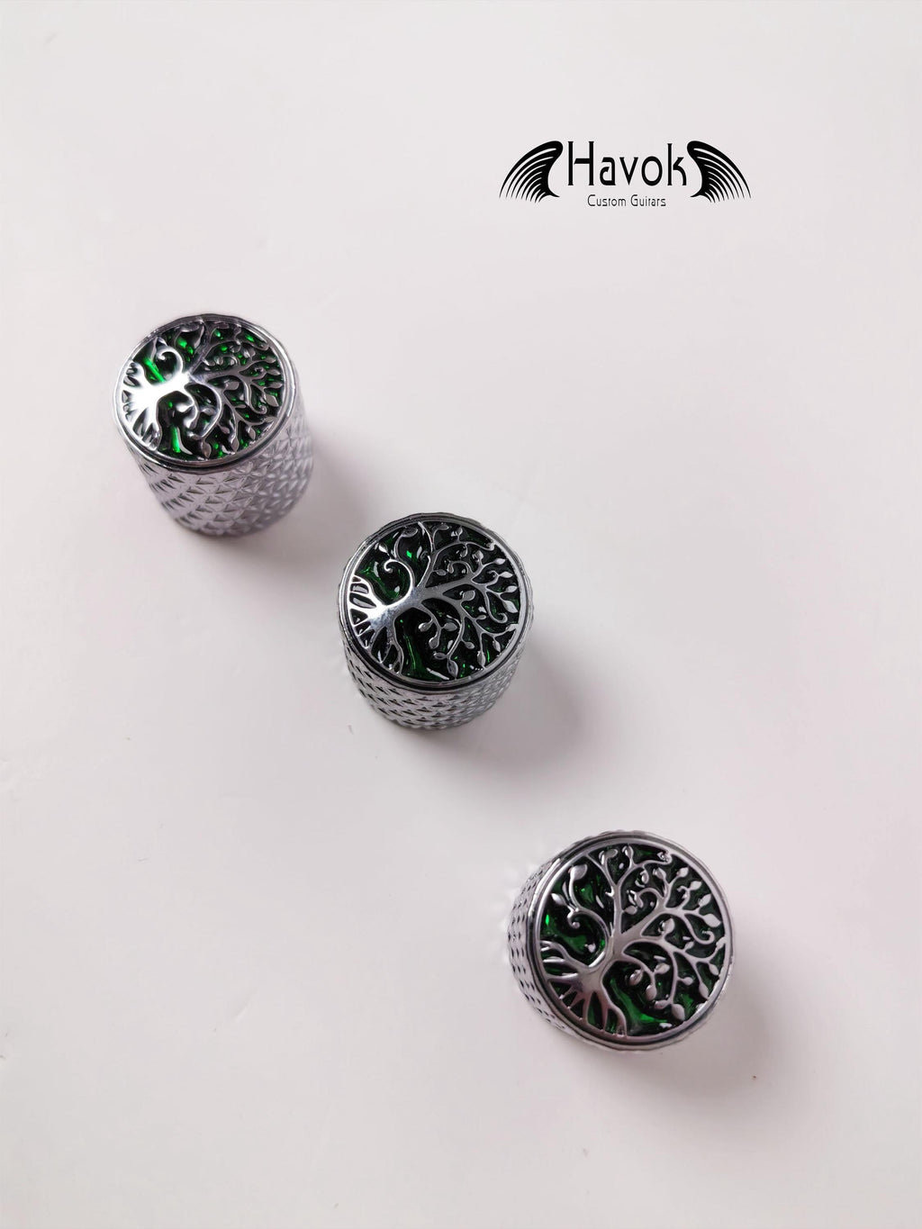 Potentiometer Knob Silver Metal, Metal Electric Guitar And Bass, Rare Custom Shop Accessory, Vintage Build Kit, Tree