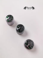 Potentiometer Knob Silver Metal, Metal Electric Guitar And Bass, Rare Custom Shop Accessory, Vintage Build Kit, Tree