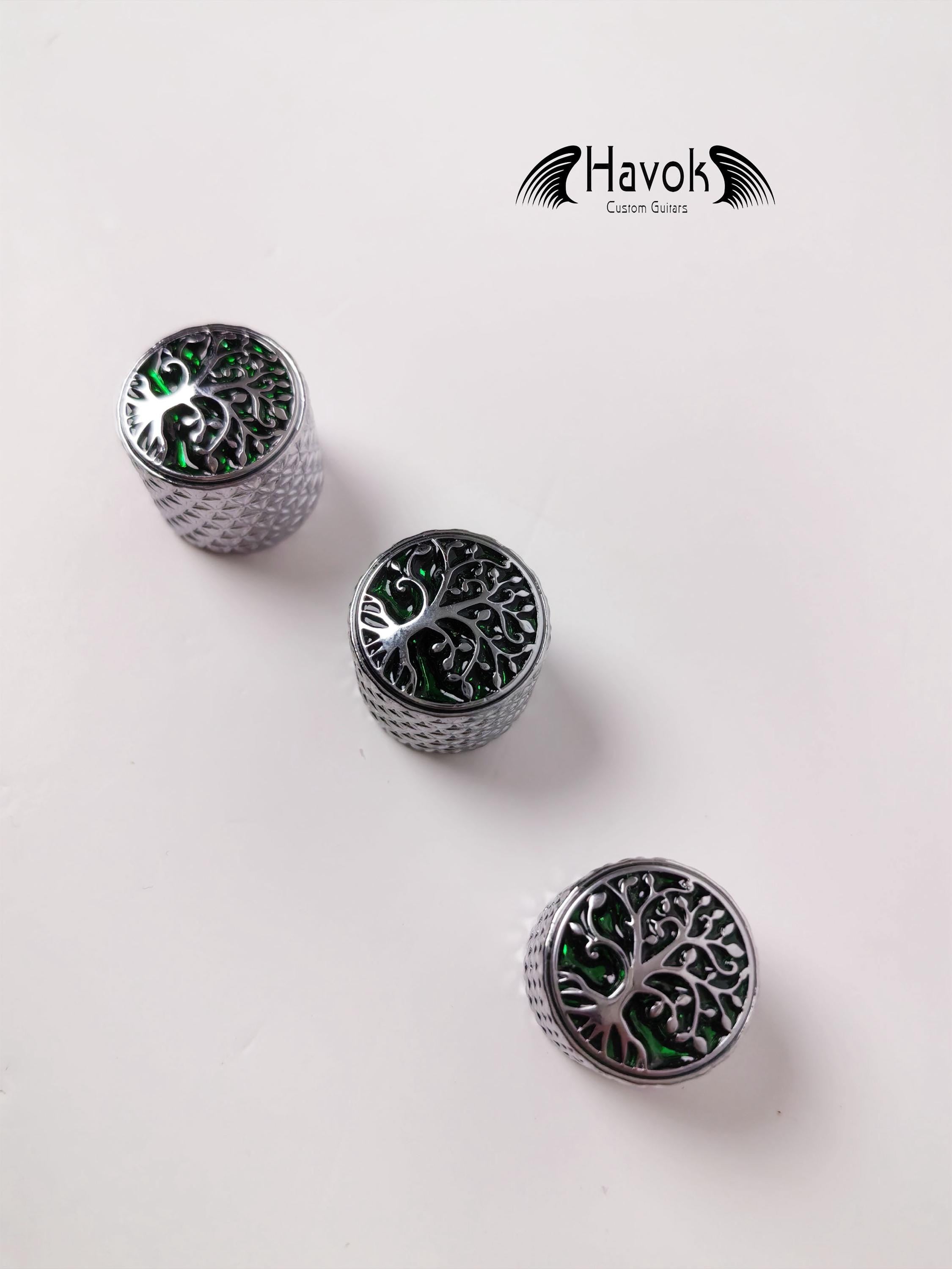 Potentiometer Knob Silver Metal, Metal Electric Guitar And Bass, Rare Custom Shop Accessory, Vintage Build Kit, Tree