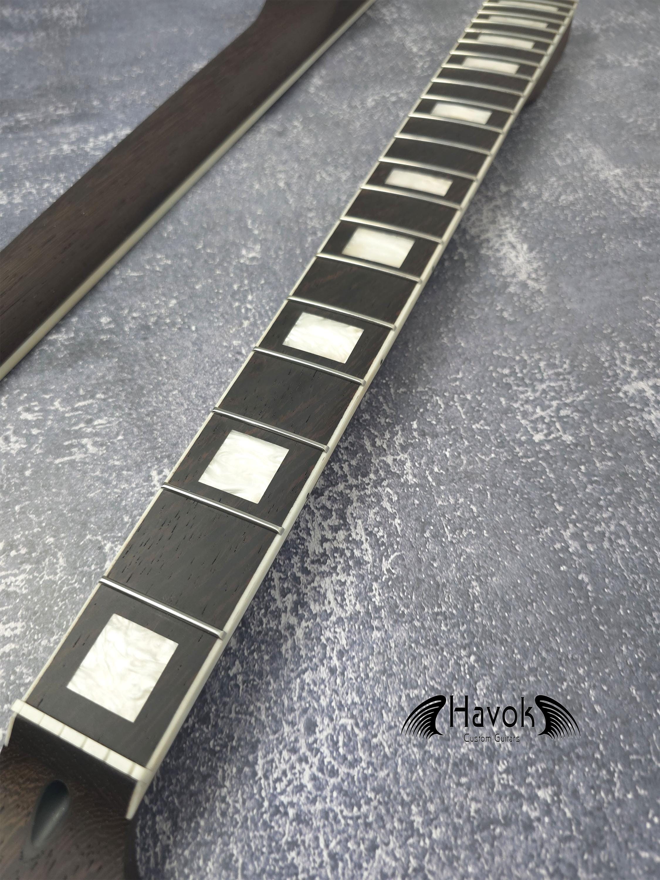 One Piece ST Wenge Neck Stainless Steel Frets White binding , S Type Neck, S-Style , 22 Medium Jumbo Jescar Frets,