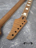 S type Roasted Flame Maple Satin Binding Neck Stainless Steel Jescar Frets