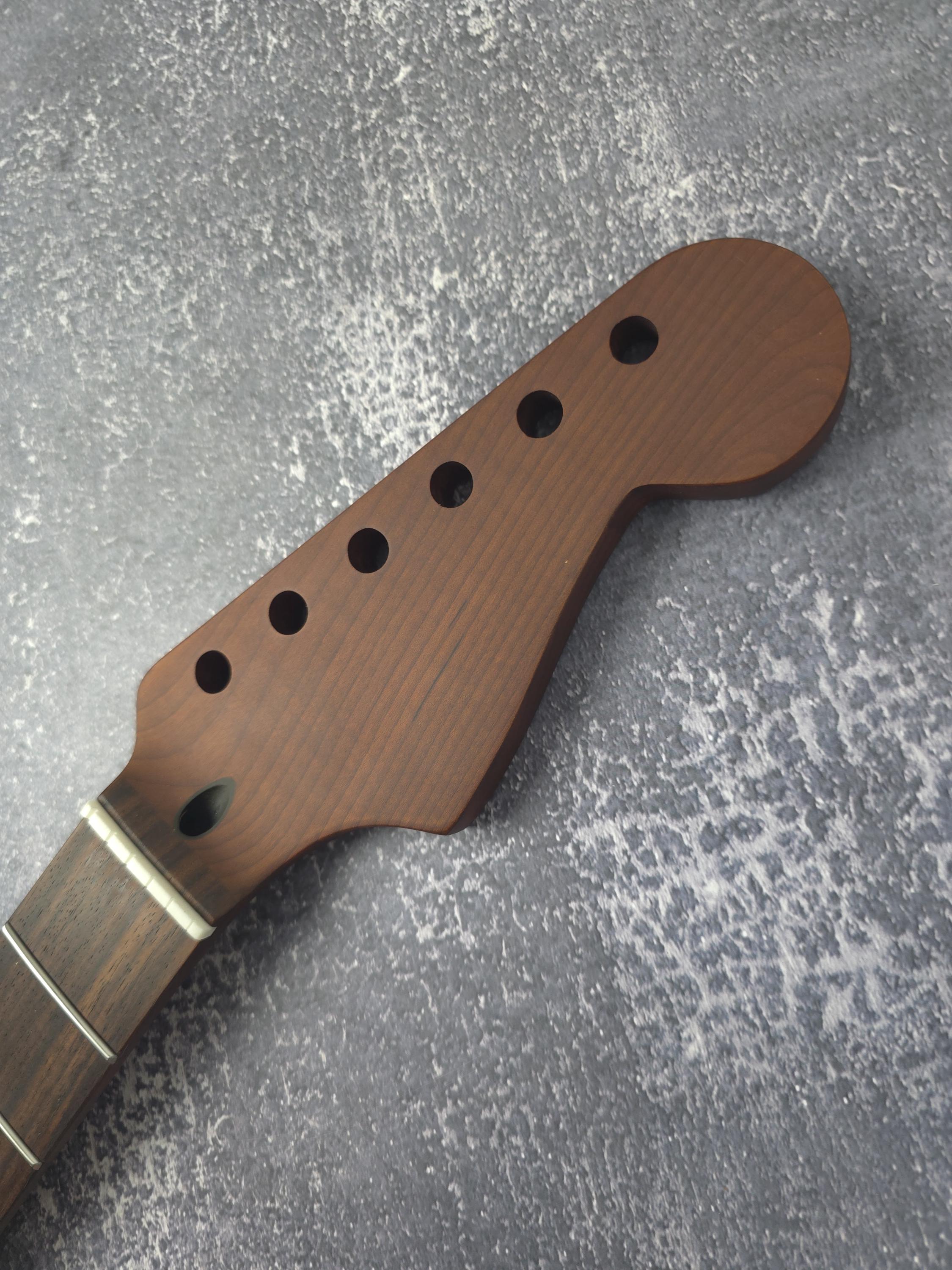 S Type Dark Roasted Maple Neck, 22 Stainless Steel Frets, ST Satin Neck, Medium Jumbo Jescar, Special Electric Guitar Replacement Part
