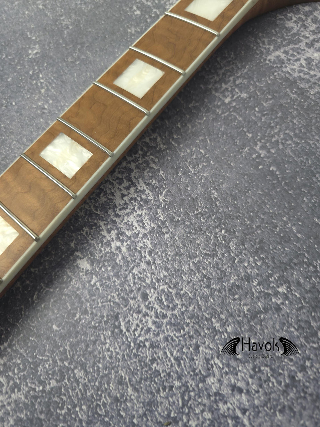 S type Roasted Flame Maple Satin Binding Neck Stainless Steel Jescar Frets