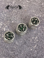 Potentiometer Knob Silver Metal, Metal Electric Guitar And Bass, Rare Custom Shop Accessory, Vintage Build Kit, Gadget And Replacement