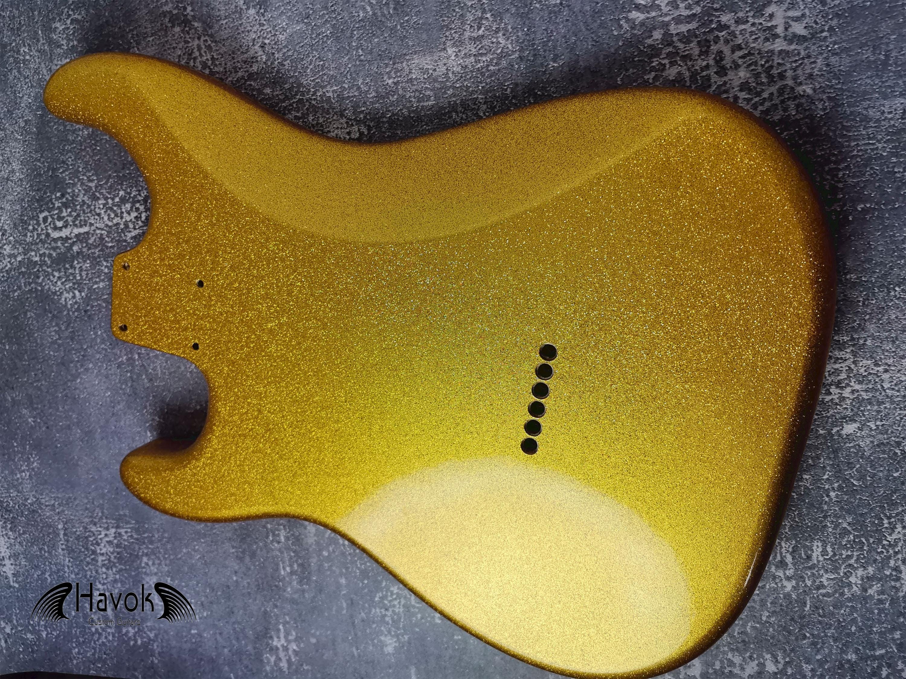 Hard Tail Diamond Gold 2PC Mahogany ST S Type Body High Gloss, Custom S-Style Body, High Gloss Vintage Part Gadget DIY Building Kit