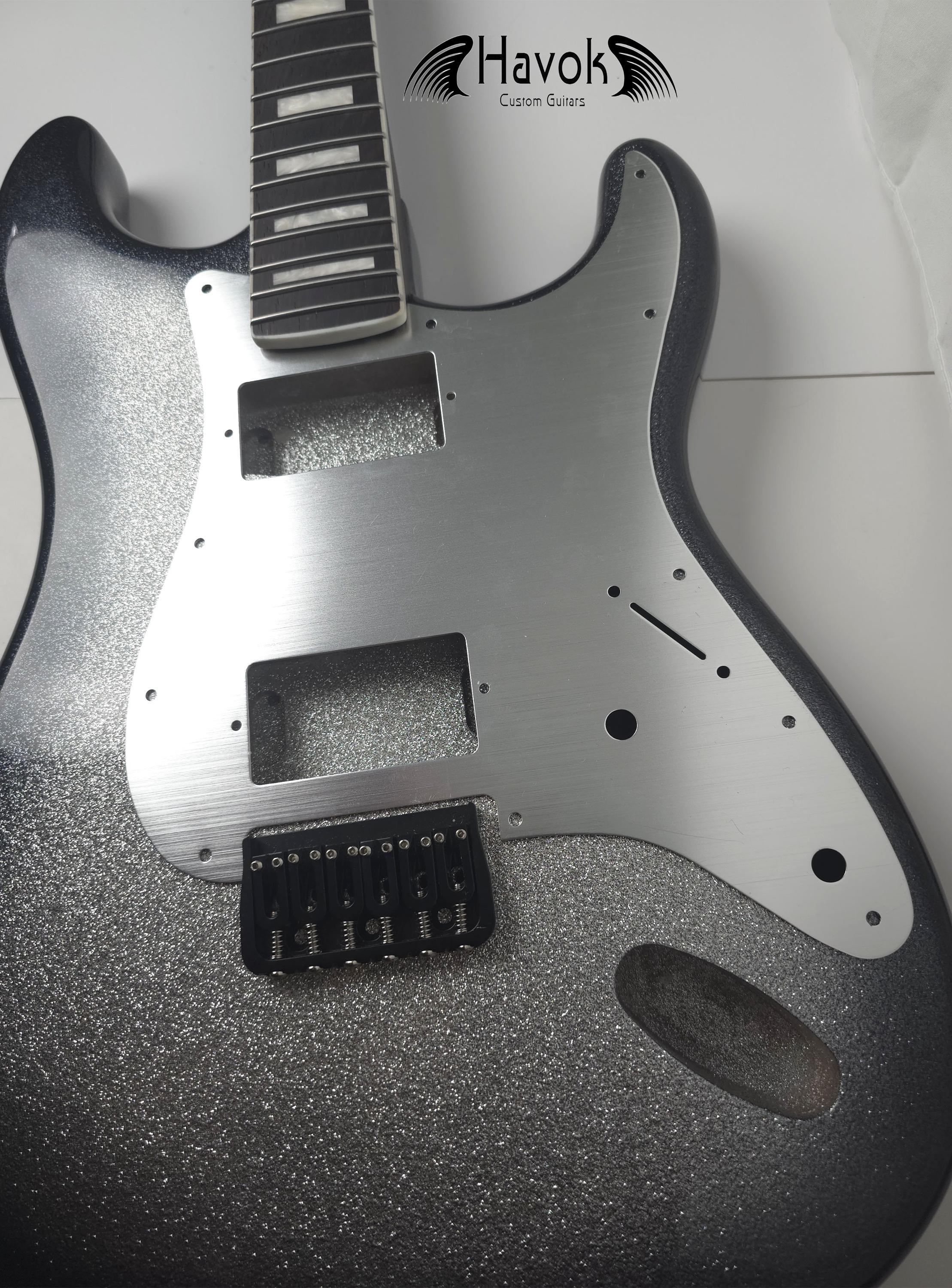 Guitar Kit , Diamond Burst Body Mahogany St Wenge Neck , Hight Quality Electric Guitar Kit, Neck, Build Your Own DIY