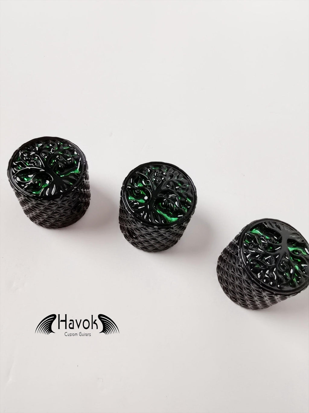 Potentiometer Knob Black Metal, Metal Electric Guitar And Bass, Rare Custom Shop Accessory, Vintage Build Kit, Tree