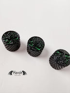 Potentiometer Knob Black Metal, Metal Electric Guitar And Bass, Rare Custom Shop Accessory, Vintage Build Kit, Tree
