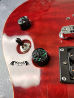 Potentiometer Knob Black Metal, Metal Electric Guitar And Bass, Rare Custom Shop Accessory, Vintage Build Kit, Tree