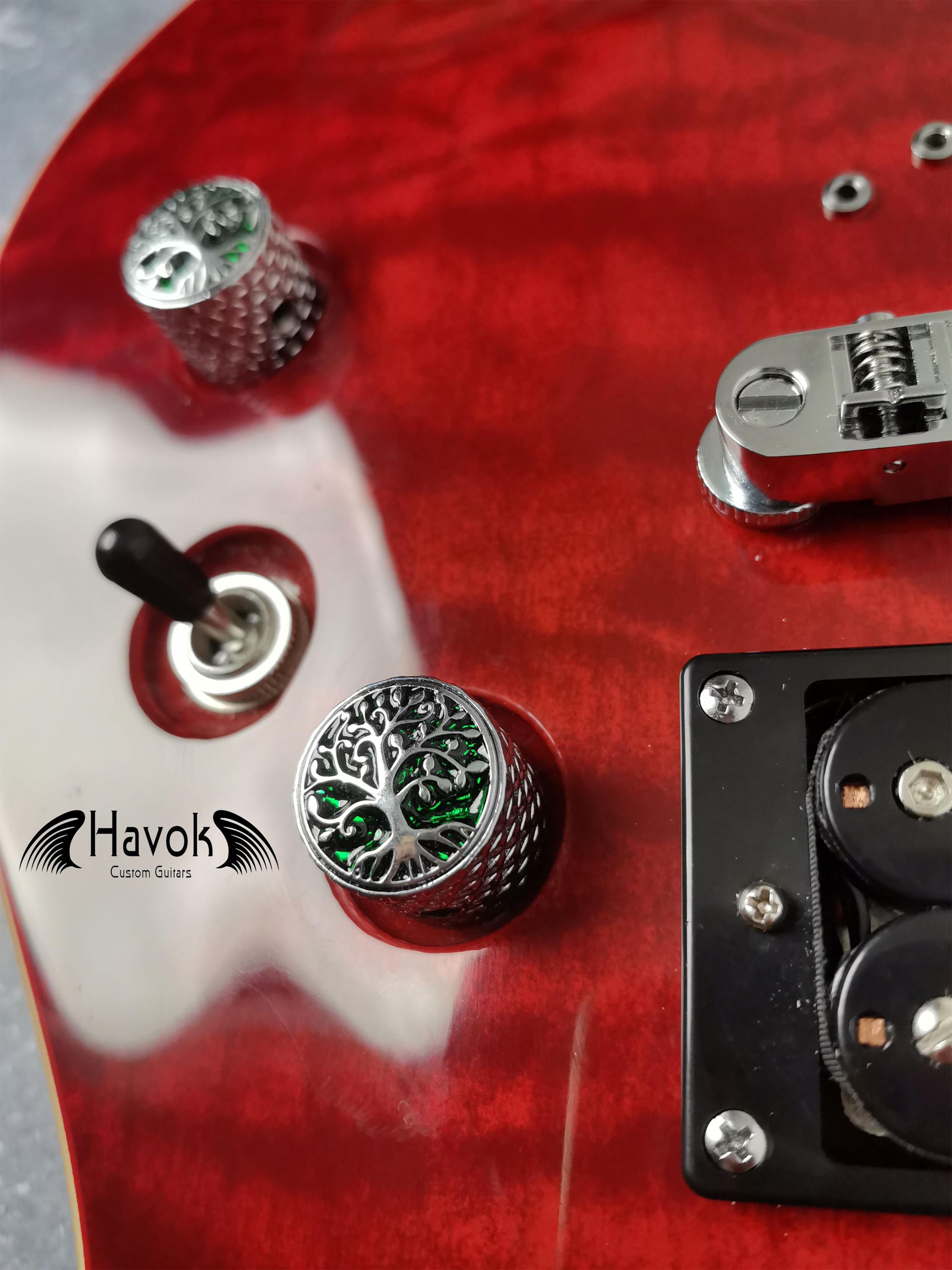 Potentiometer Knob Silver Metal, Metal Electric Guitar And Bass, Rare Custom Shop Accessory, Vintage Build Kit, Tree