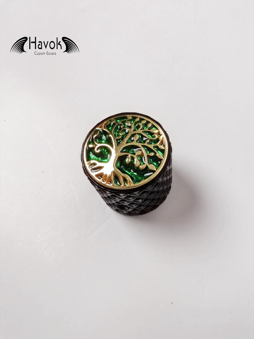 Potentiometer Knob Black and Gold Metal, Metal Electric Guitar And Bass, Rare Custom Shop Accessory, Vintage Build Kit, Tree