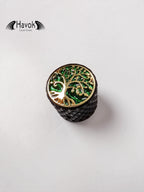 Potentiometer Knob Black and Gold Metal, Metal Electric Guitar And Bass, Rare Custom Shop Accessory, Vintage Build Kit, Tree