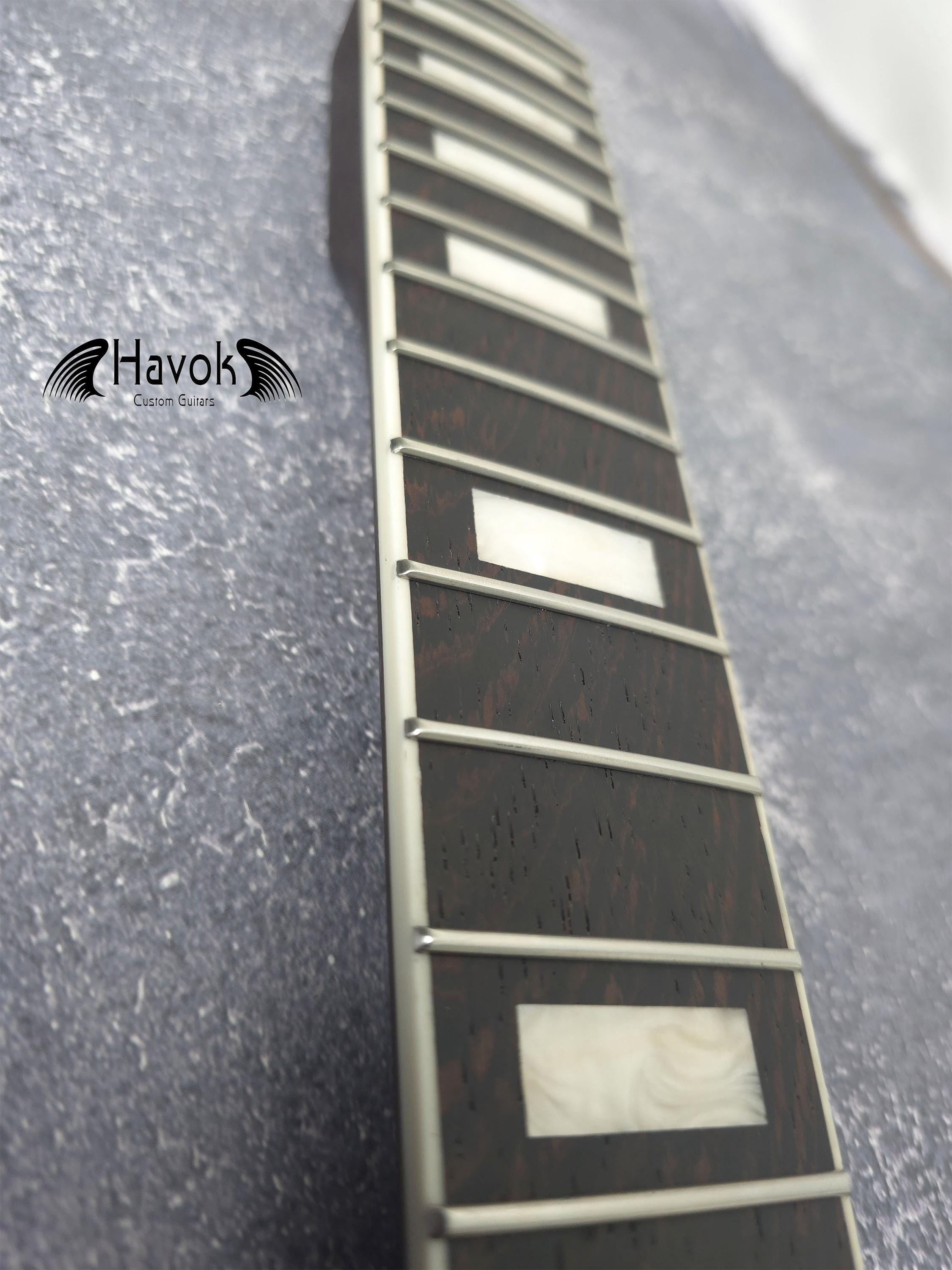 One Piece ST Wenge Neck Stainless Steel Frets White binding , S Type Neck, S-Style , 22 Medium Jumbo Jescar Frets,