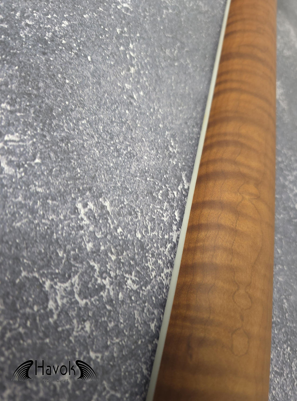 S type Roasted Flame Maple Satin Binding Neck Stainless Steel Jescar Frets
