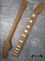 S type Roasted Flame Maple Satin Binding Neck Stainless Steel Jescar Frets