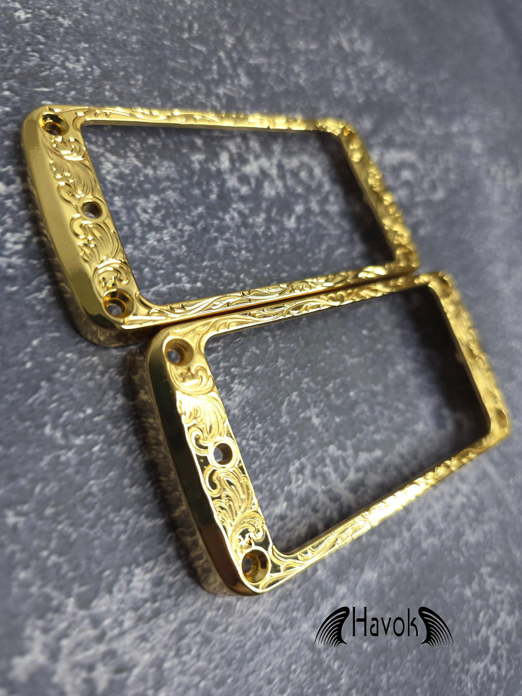 Havok Metal Golden Pickup Rings LP Type Guitar, High End Accessory and Replacement, Guitar Build Kit DIY, Guitar Gadget