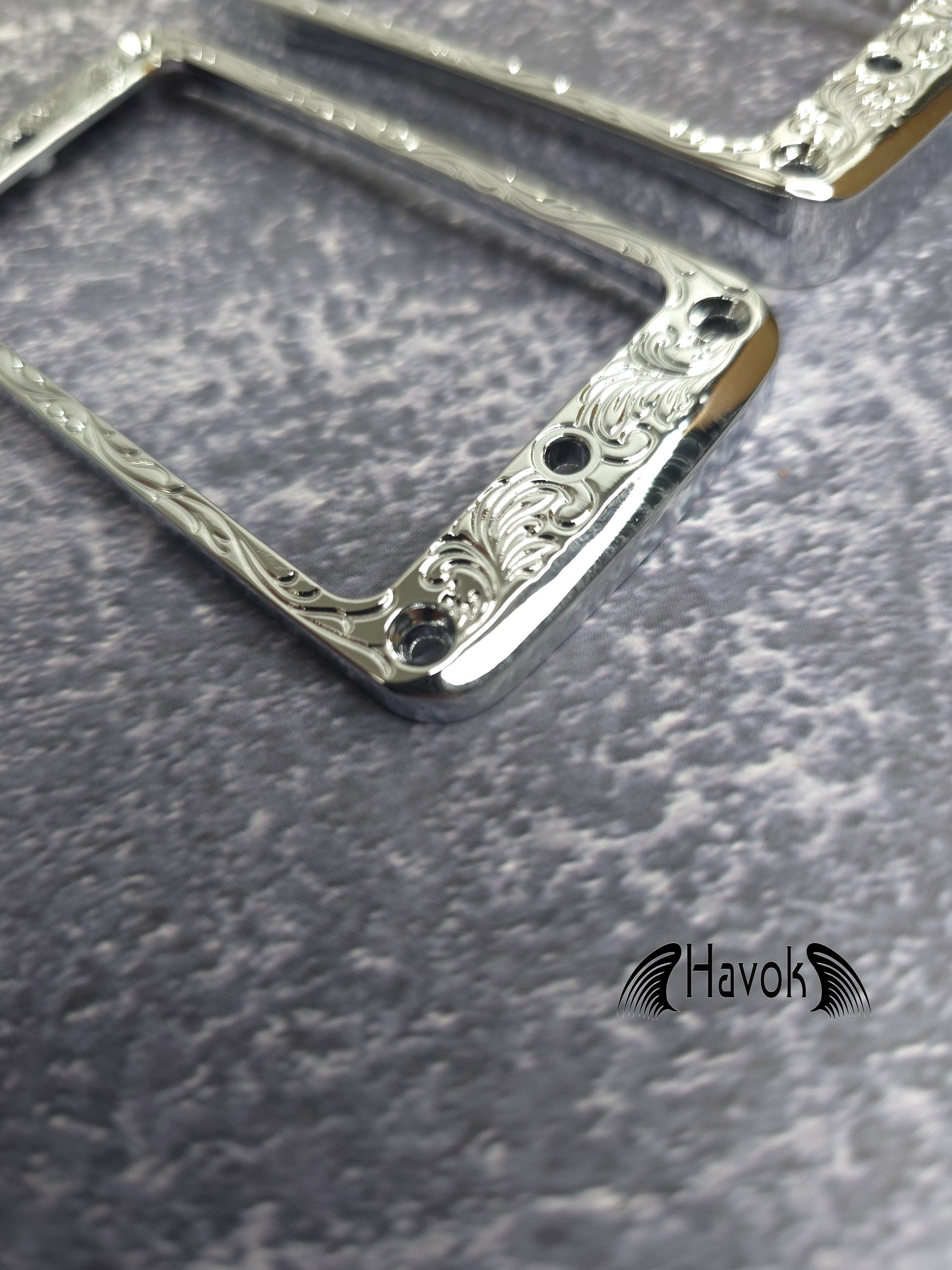 Havok Metal Silver Pickup Rings LP Type Guitar, High End Accessory and Replacement, Guitar Build Kit DIY, Guitar Gadget