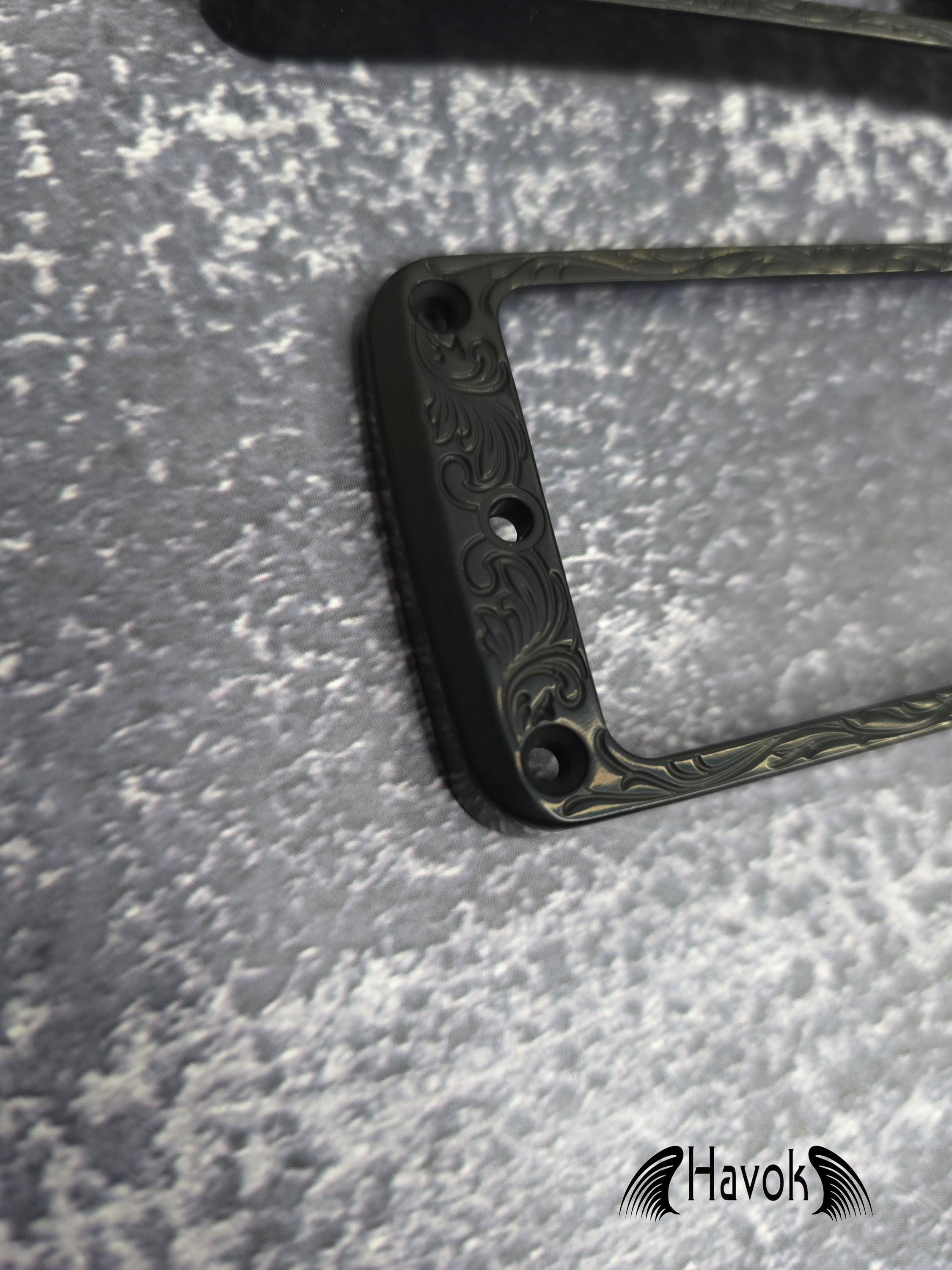 Havok Metal Black Pickup Rings LP Type Guitar, High End Accessory and Replacement, Guitar Build Kit DIY, Guitar Gadget