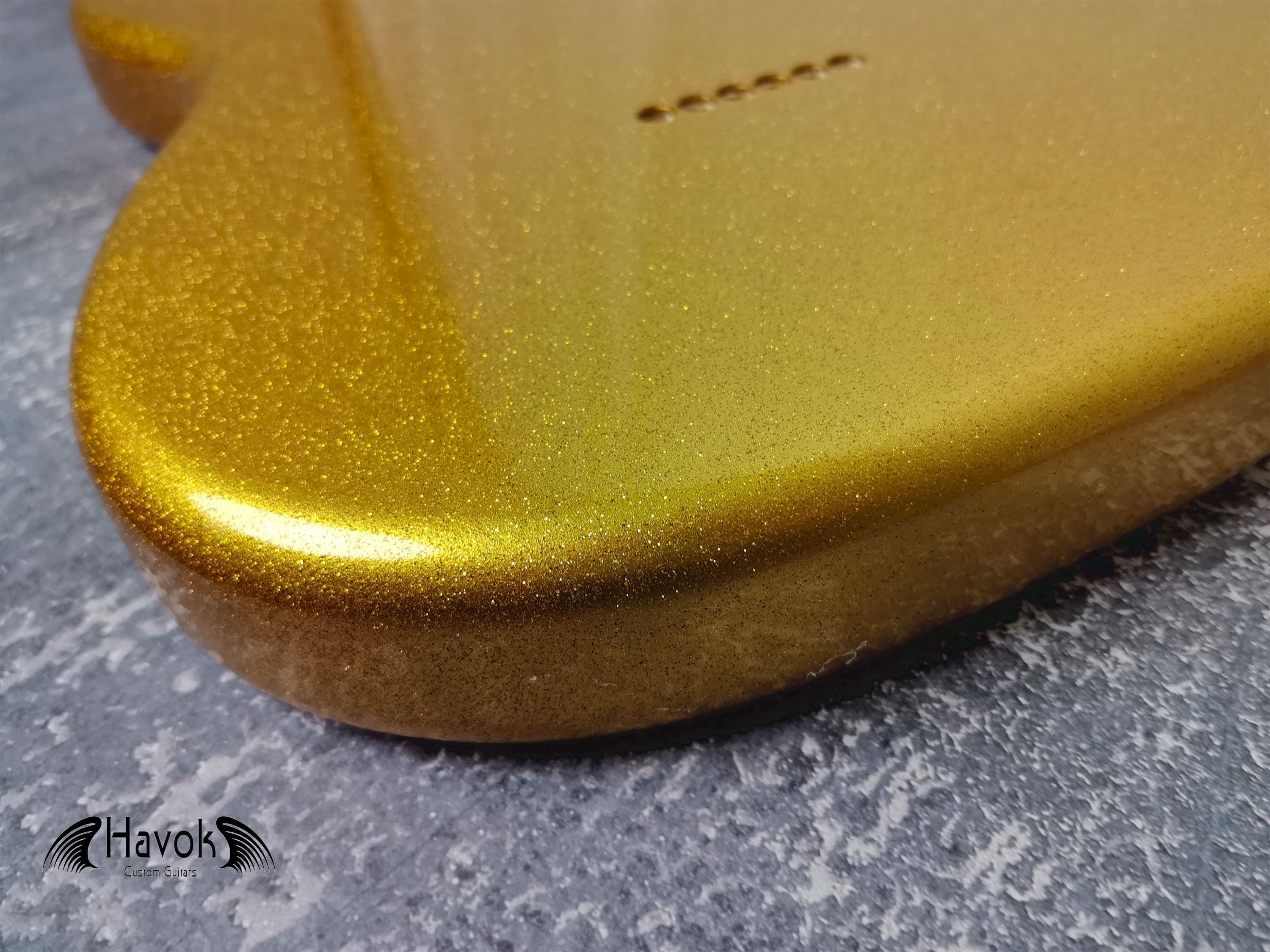 Hard Tail Diamond Gold 2PC Mahogany ST S Type Body High Gloss, Custom S-Style Body, High Gloss Vintage Part Gadget DIY Building Kit