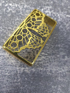 Butterfly Golden Humbucker Shield, Guitar Pickup Covers Gear Pattern for LP, High End Accessory and Replacement