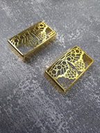 Butterfly Golden Humbucker Shield, Guitar Pickup Covers Gear Pattern for LP, High End Accessory and Replacement