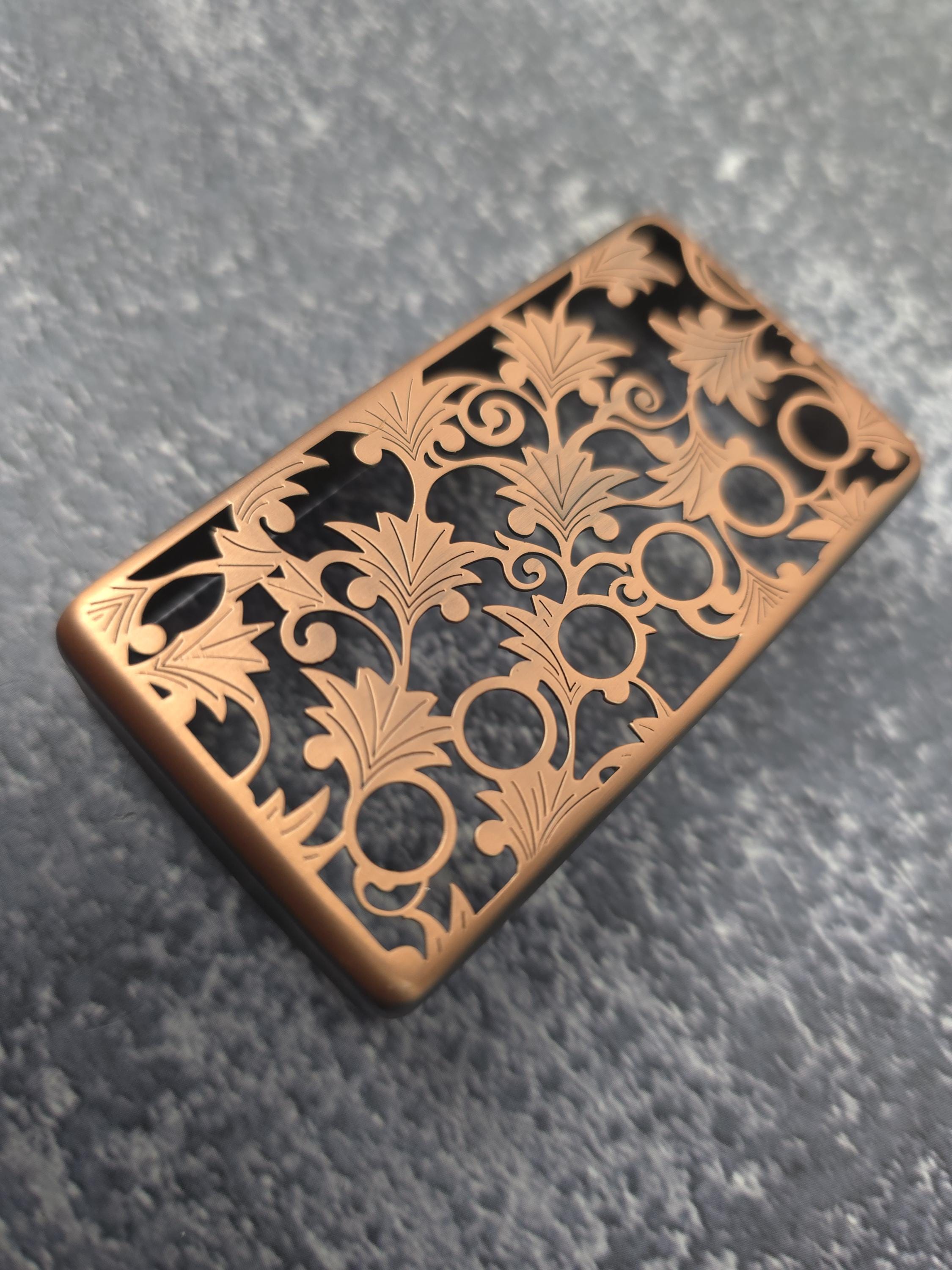 Flower Gold Humbucker Shield, Guitar Pickup Covers Gear Pattern for LP, High End Accessory and Replacement