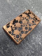 Flower Gold Humbucker Shield, Guitar Pickup Covers Gear Pattern for LP, High End Accessory and Replacement